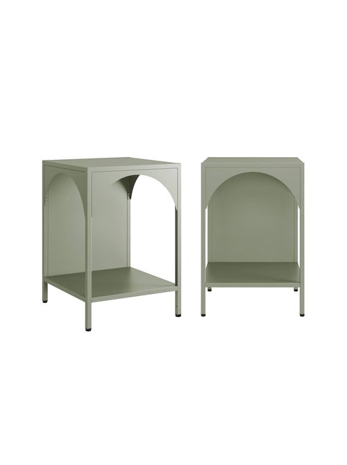 Table de chevet, table d'appoint industrielle métal (lot de 2) Soho - Kiabi