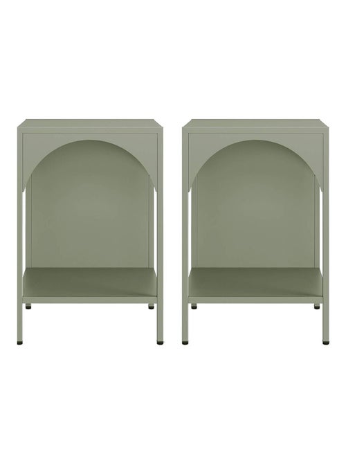 Table de chevet, table d'appoint industrielle métal (lot de 2) Soho - Kiabi
