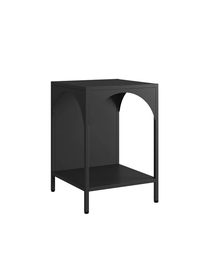Table de chevet, table d'appoint industrielle métal Soho Noir - Kiabi
