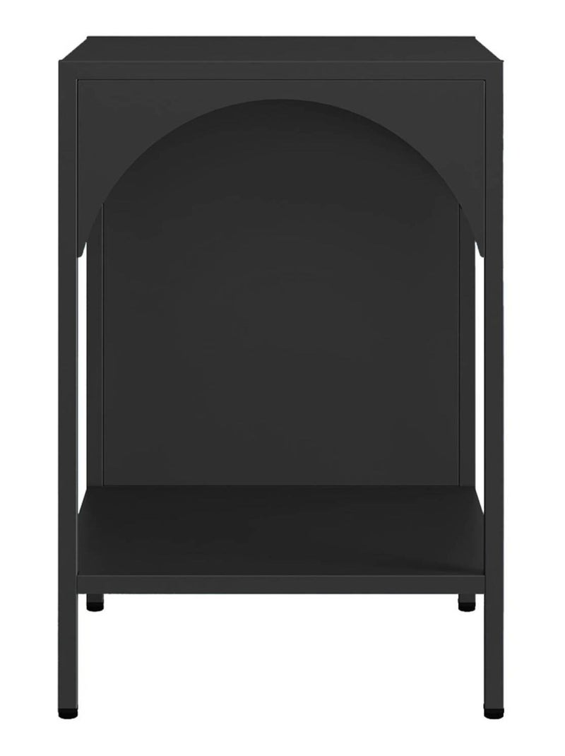 Table de chevet, table d'appoint industrielle métal Soho Noir - Kiabi