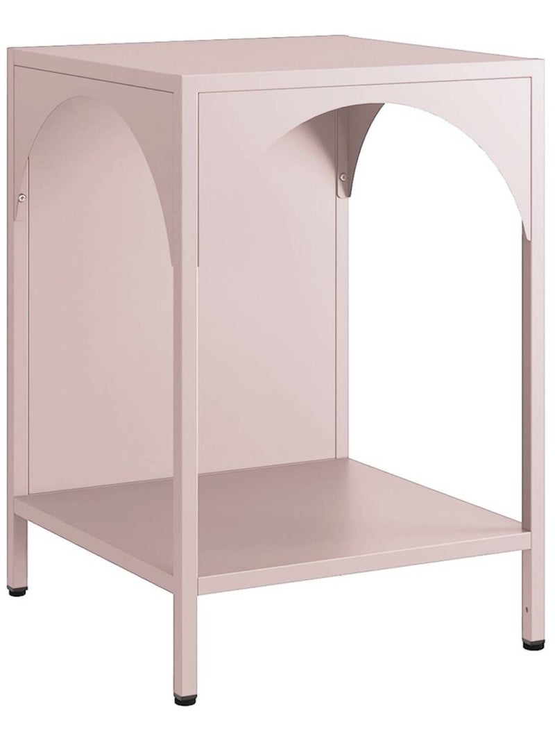Table de chevet, table d'appoint industrielle métal Soho Rose - Kiabi