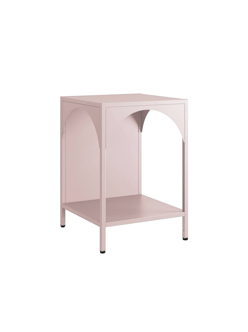 Table de chevet, table d'appoint industrielle métal Soho Rose - Kiabi