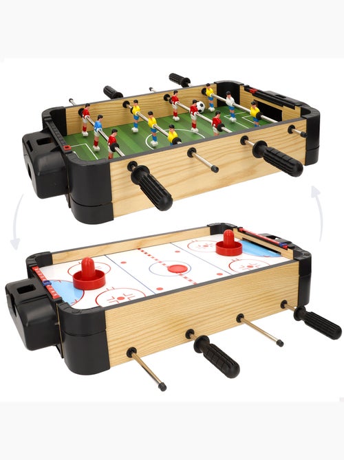 Table de hockey sur air et baby-foot 2 en 1 cb games - Kiabi Table de hockey sur air et baby-foot 2 en 1 cb games - Kiabi