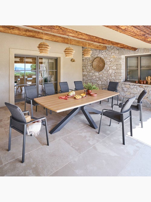 Table de jardin 10 places ORACLION - Kiabi Table de jardin 10 places ORACLION - Kiabi