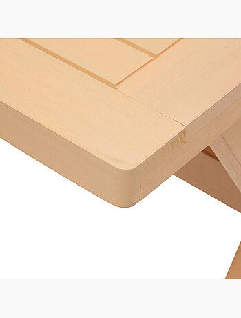 Table de jardin 2 places en eucalyptus XENIA