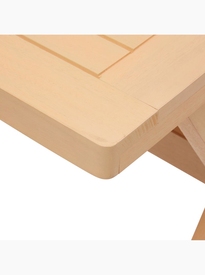 Table de jardin 2 places en eucalyptus XENIA Beige - Kiabi