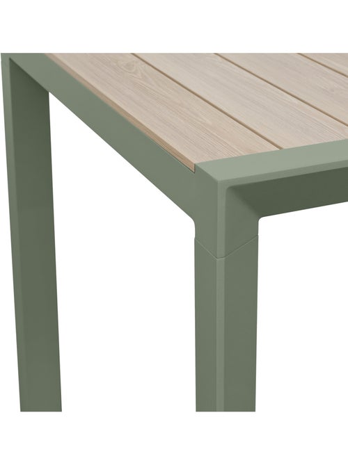 Table de jardin 4 places en aluminium effet bois ÉVASION - Kiabi Table de jardin 4 places en aluminium effet bois ÉVASION - Kiabi