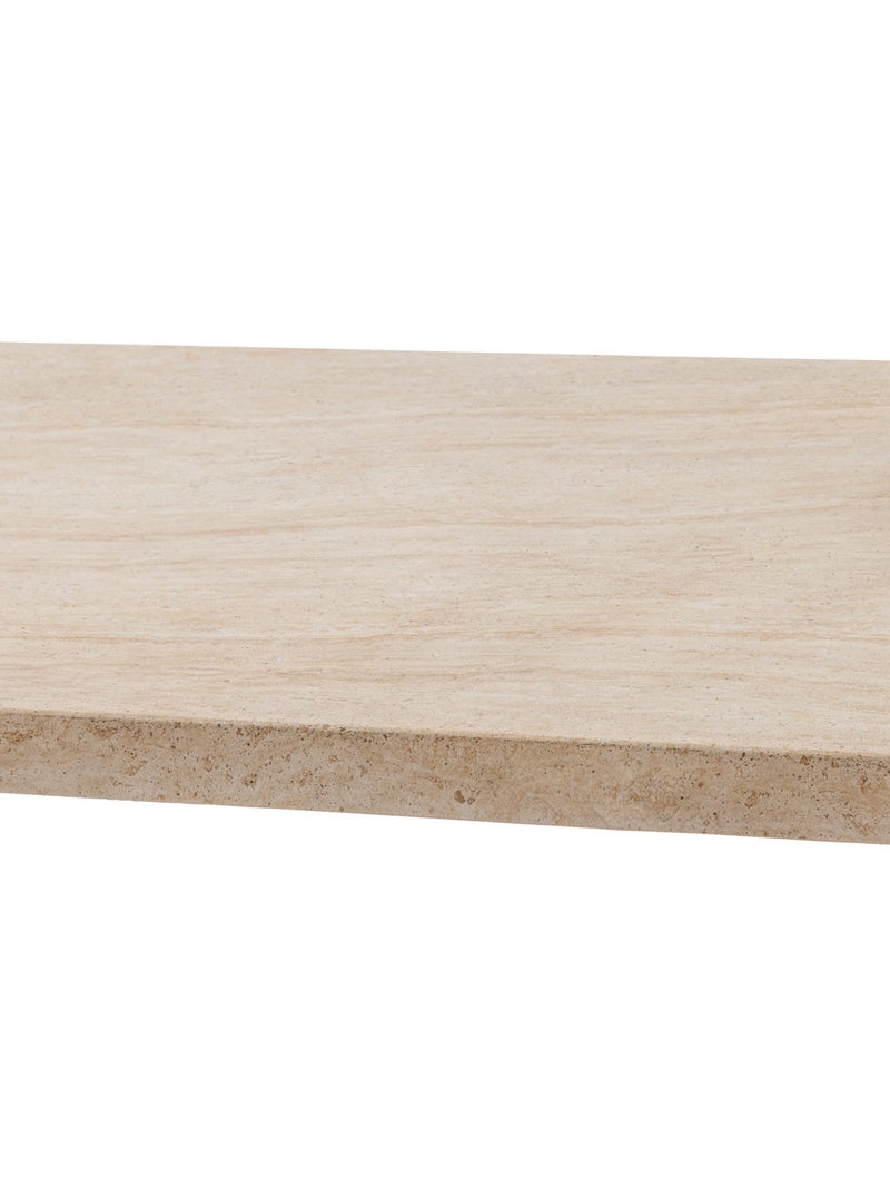 Table de jardin 8 places en acacia plateau effet travertin VENIZIA Transparent - Kiabi