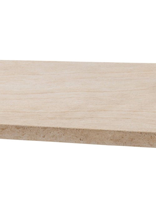 Table de jardin 8 places en acacia plateau effet travertin VENIZIA - Kiabi