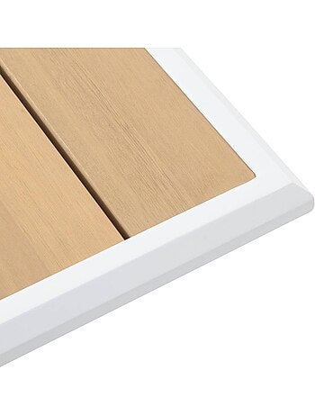 Table de jardin 8 places en aluminium et eucalyptus AXIOME