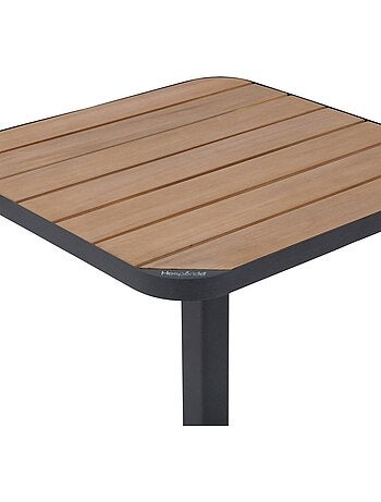 Table de jardin bistro 2 places en acier et acacia tyla