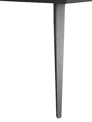 Table de jardin bistro carrée en acier et céramique 8 places LAMBADA