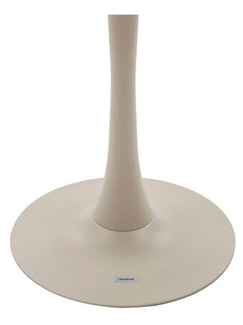 Table de jardin bistro ronde en aluminium effet bois 2 places OVIALON Beige - Kiabi