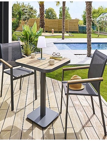 Table de jardin bistro Tyla en acacia