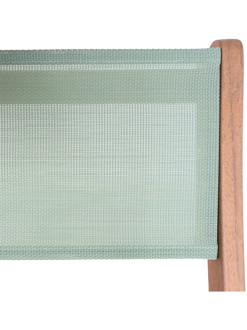 Table de jardin bistrot enfant bois d'acacia + 2 assises elise Vert de gris - Kiabi