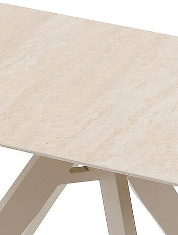 Table de jardin carré en aluminium 2 places TERZANO