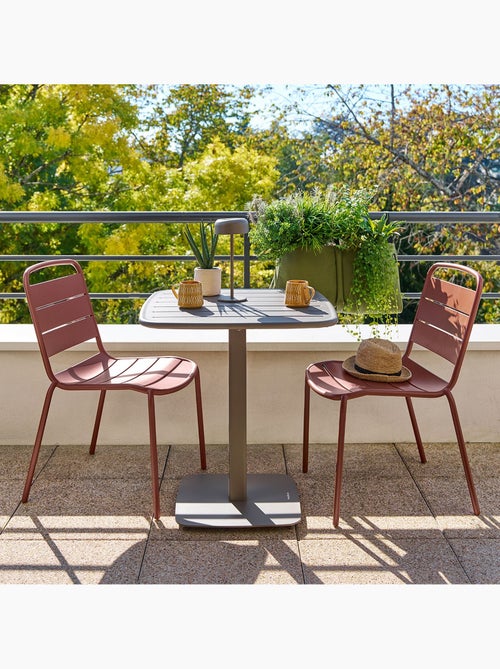 Table de jardin carrée 2 places ALEGORIA - Kiabi