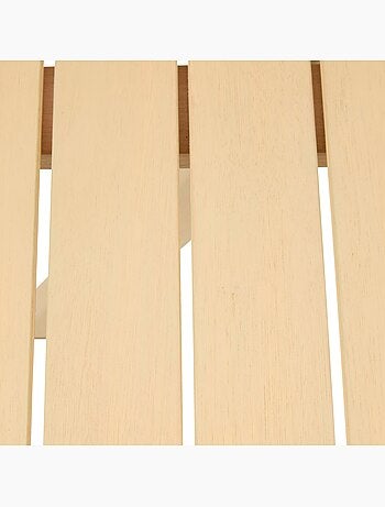 Table de jardin carrée en bois 2 places XENIA