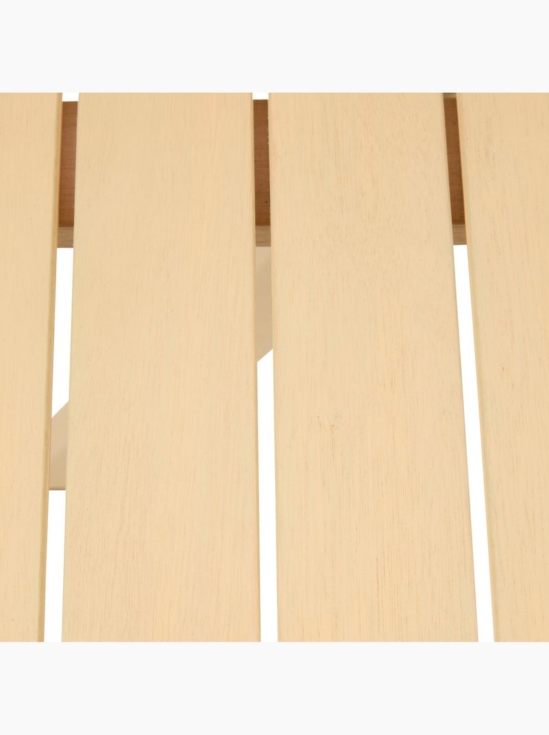 Table de jardin carrée en bois 2 places XENIA Beige - Kiabi
