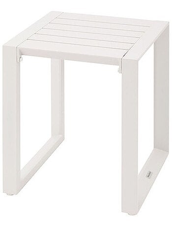 Table de jardin d'appoint carrée en aluminium EVASION