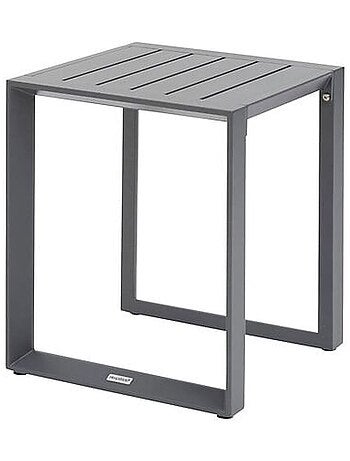 Table de jardin d'appoint carrée en aluminium EVASION