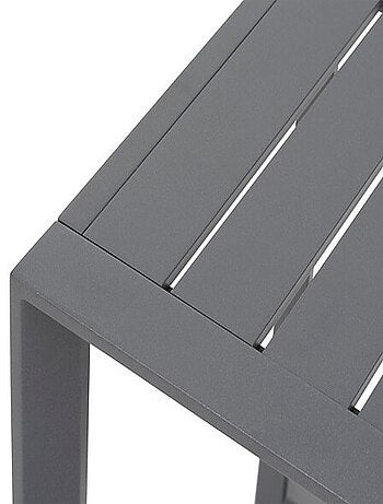Table de jardin d'appoint carrée en aluminium EVASION