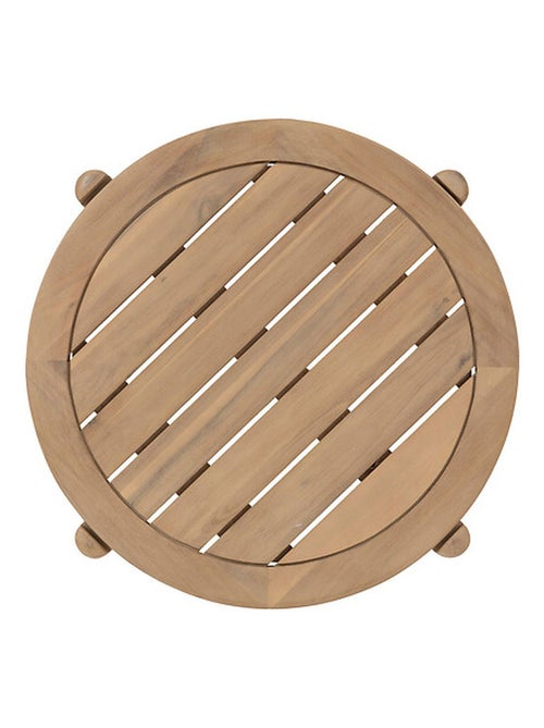 Table de jardin d'appoint ronde en bois DEONA - Kiabi