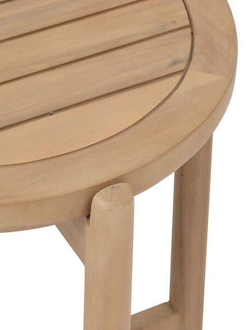 Table de jardin d'appoint ronde en bois DEONA - Kiabi