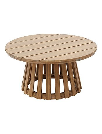 Table de jardin d'appoint ronde grand modèle en bois OSUNA