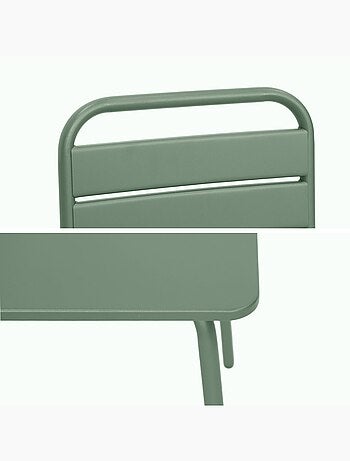 Table de jardin enfant métal + 2 assises