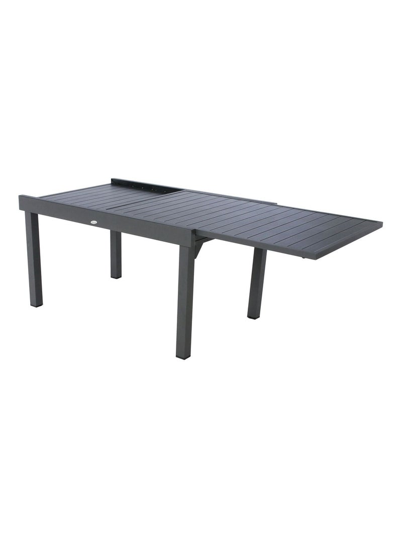 Table de jardin extensible 10 Personnes Piazza - L. 135/270 cm Noir - Kiabi