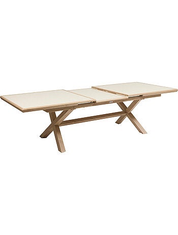 Table de jardin extensible 10 places en aluminium AXIOME