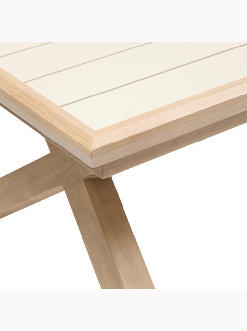 Table de jardin extensible 10 places en aluminium AXIOME - Kiabi Table de jardin extensible 10 places en aluminium AXIOME - Kiabi