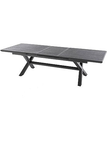 Table de jardin extensible 12 places en aluminium AXIOME