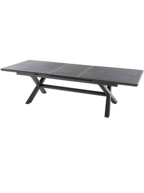 Table de jardin extensible 10 places en aluminium AXIOME - Kiabi Table de jardin extensible 10 places en aluminium AXIOME - Kiabi