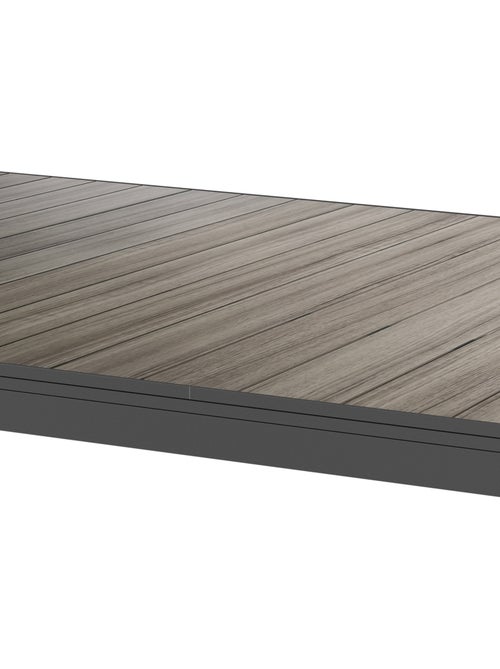 Table de jardin extensible 10 places en aluminium effet bois ÉVASION - Kiabi Table de jardin extensible 10 places en aluminium effet bois ÉVASION - Kiabi