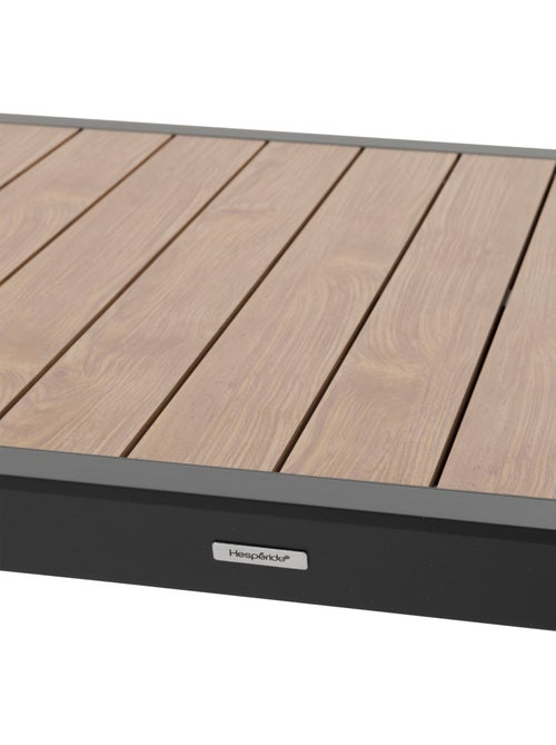 Table de jardin extensible 10 places en aluminium effet bois ÉVASION - Kiabi Table de jardin extensible 10 places en aluminium effet bois ÉVASION - Kiabi