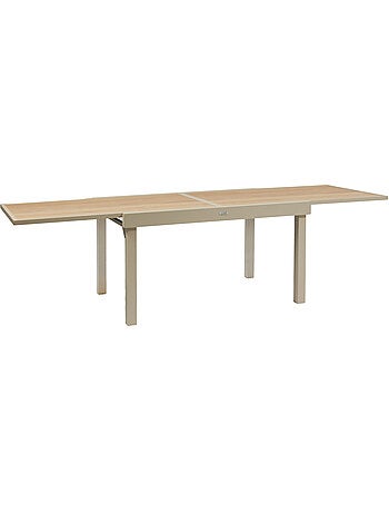 Table de jardin extensible 10 places en aluminium et verre PIAZZA