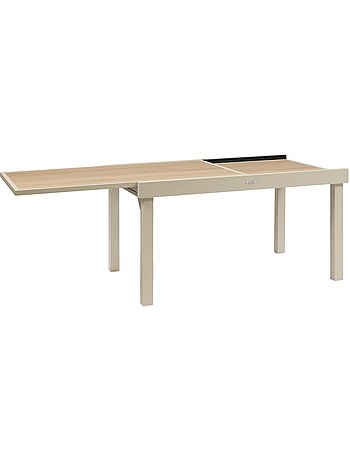 Table de jardin extensible 10 places en aluminium et verre PIAZZA