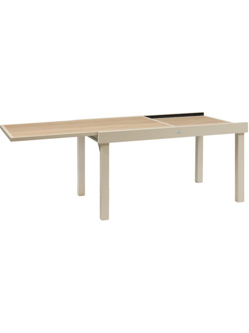 Table de jardin extensible 10 places en aluminium et verre PIAZZA - Kiabi Table de jardin extensible 10 places en aluminium et verre PIAZZA - Kiabi