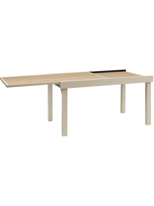 Table de jardin extensible 10 places en aluminium et verre PIAZZA - Kiabi