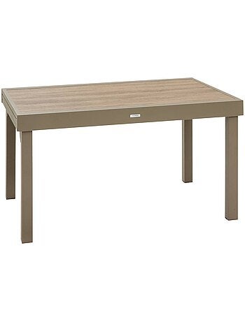 Table de jardin extensible 10 places en aluminium et verre PIAZZA