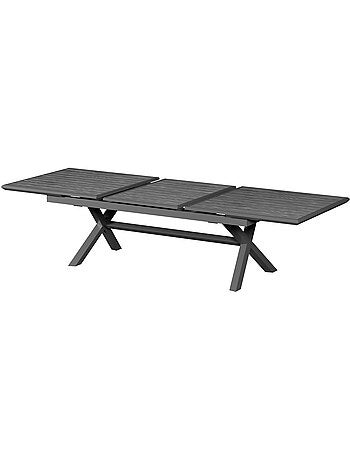Table de jardin extensible 12 places en aluminium AXIOME