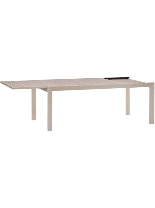 Table de jardin extensible 12 places en aluminium effet bois ÉVASION - Kiabi Table de jardin extensible 12 places en aluminium effet bois ÉVASION - Kiabi