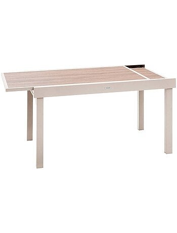 Table de jardin extensible 12 places en aluminium et verre PIAZZA