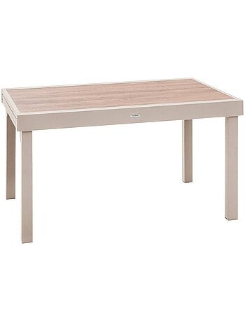 Table de jardin extensible 12 places en aluminium et verre PIAZZA