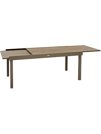 Table de jardin extensible 12 places en aluminium et verre PIAZZA