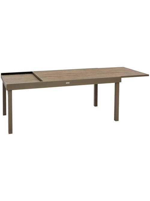 Table de jardin extensible 12 places en aluminium et verre PIAZZA - Kiabi Table de jardin extensible 12 places en aluminium et verre PIAZZA - Kiabi