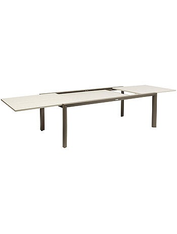Table de jardin extensible 12 places en aluminium LUZANE