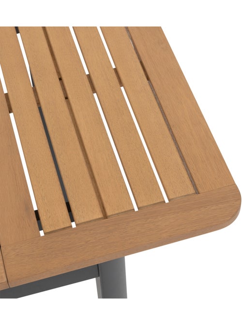 Table de jardin extensible 4 places en aluminium et eucalyptus FOLYA - Kiabi Table de jardin extensible 4 places en aluminium et eucalyptus FOLYA - Kiabi